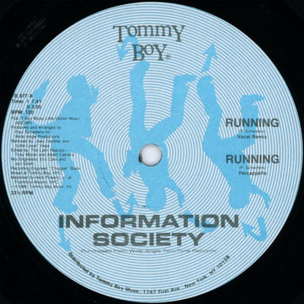 Information Society – Freestyle - Running vinyl cover art