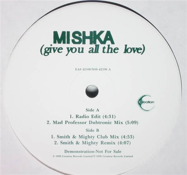 Mishka – Dub - (Give You All The Love) vinyl cover art