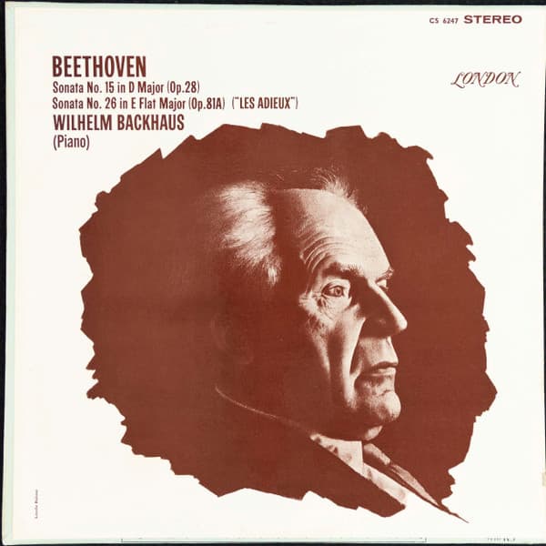 Beethoven: Sonata No. 15 and 26. Wilhelm Backhaus, Piano