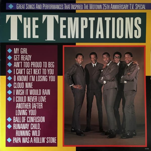 The Temptations – Great Songs And Performances That Inspired The Motown 25th Anniversary Television Special vinyl cover art