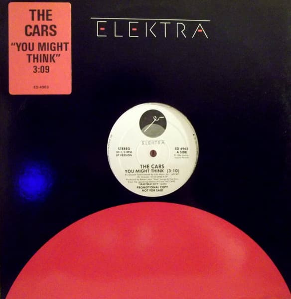 The Cars – You Might Think vinyl cover art