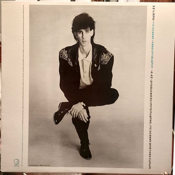 Ric Ocasek – Keep On Laughin' vinyl cover art