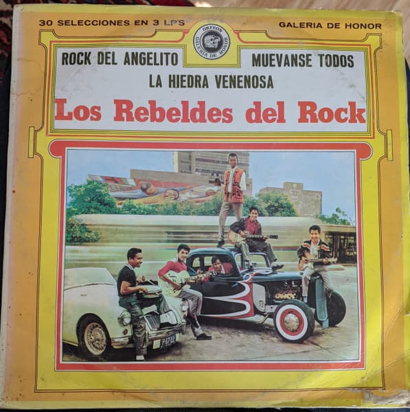 Los Rebeldes Del Rock – Album De Oro vinyl cover art