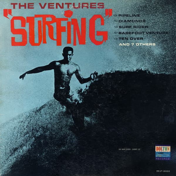 The Ventures – Surfing vinyl cover art
