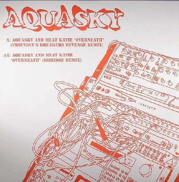 Meat Katie Aquasky – Breaks - Overneath vinyl cover art