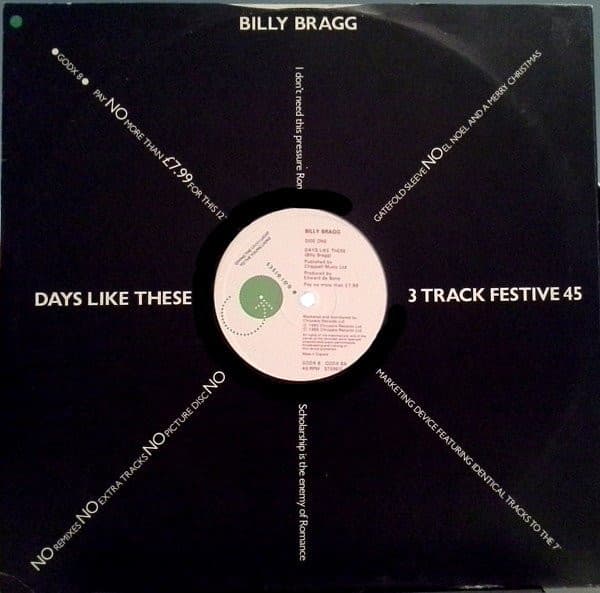 Billy Bragg – Days Like These vinyl cover art