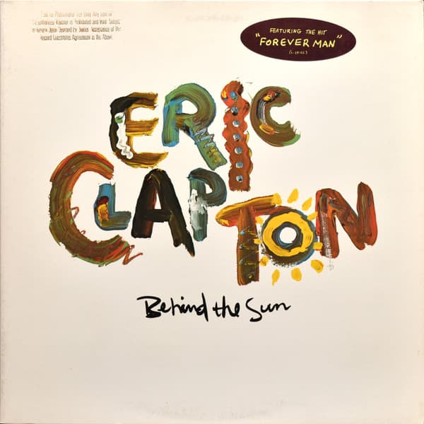 Eric Clapton – Behind The Sun vinyl cover art