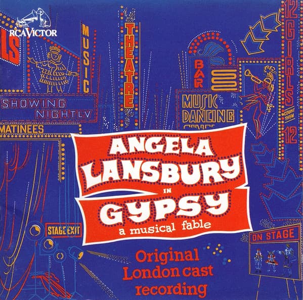 Angela Lansbury – Gypsy (A Musical Fable) (Original London Cast Recording) vinyl cover art