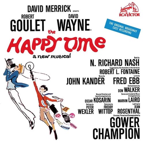 David Merrick (2), Robert Goulet, David Wayne (3) – The Happy Time vinyl cover art