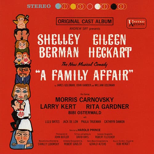 Eileen Heckart Shelley Berman – A Family Affair (Original Cast Album) vinyl cover art