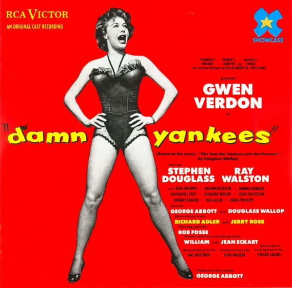 Richard Adler, Jerry Ross (2), Gwen Verdon, Stephen Douglass, Ray Walston – Damn Yankees (An Original Cast Recording) vinyl cover art