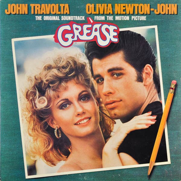 Various – Grease (The Original Soundtrack From The Motion Picture) vinyl cover art