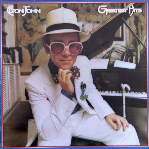 Elton John – Greatest Hits vinyl cover art