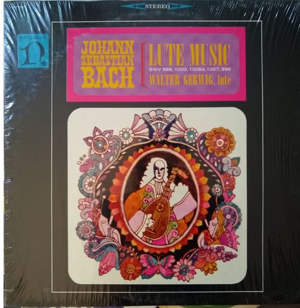 Walter Gerwig Johann Sebastian Bach – Lute Music vinyl cover art