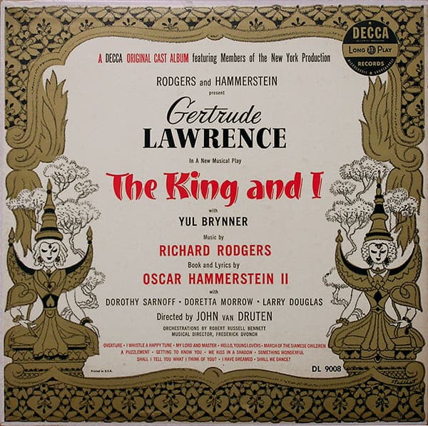 Rodgers & Hammerstein – The King And I vinyl cover art