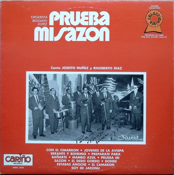Belisario Lopez Y Su Orquesta – Prueba Mi Sazon vinyl cover art