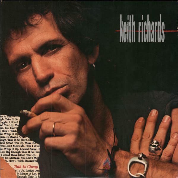 Keith Richards – Talk Is Cheap vinyl cover art