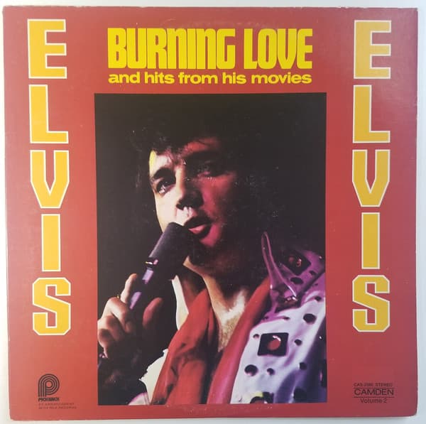 Elvis Presley – Burning Love And Hits From His Movies Vol. 2 vinyl cover art