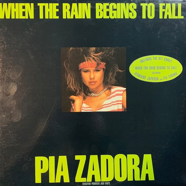 Pia Zadora – Synth-Pop - When The Rain Begins To Fall vinyl cover art