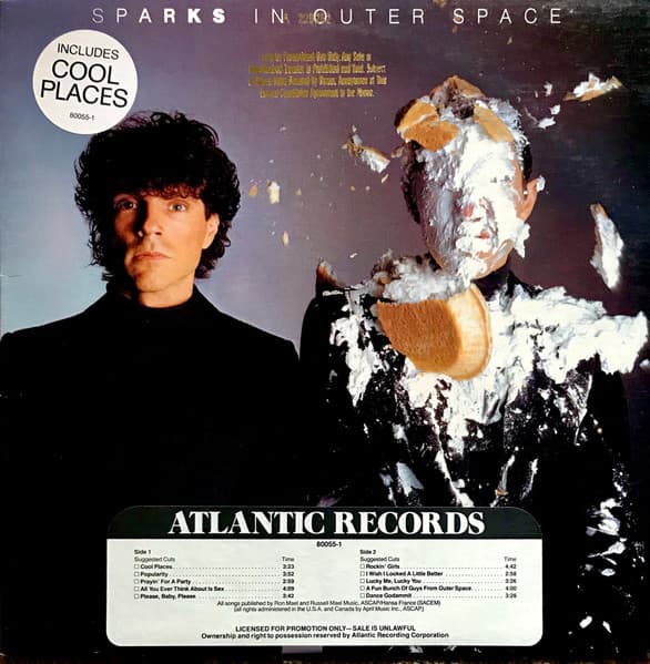 Sparks – Synth-Pop - In Outer Space vinyl cover art