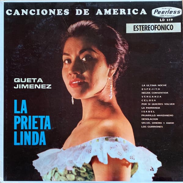Queta JiméNez "La Prieta Linda" – Canciones De America vinyl cover art