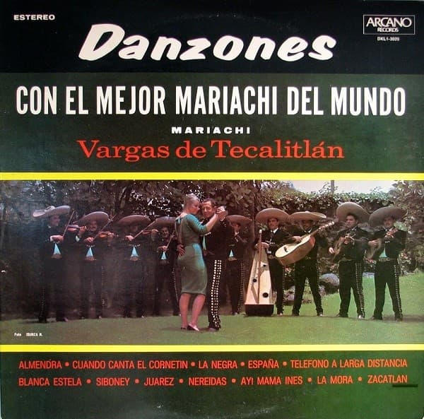 Mariachi Vargas De TecalitláN – Danzones Con El Mejor Mariachi Del Mundo vinyl cover art