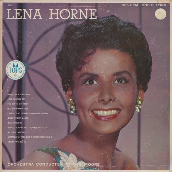 Lena Horne – Lena Horne vinyl cover art