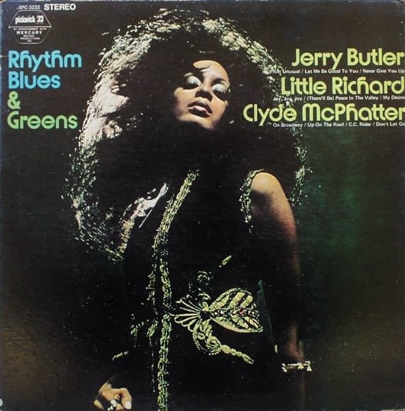 Jerry Butler, Little Richard, Clyde Mcphatter – Rhythm Blues & Greens vinyl cover art