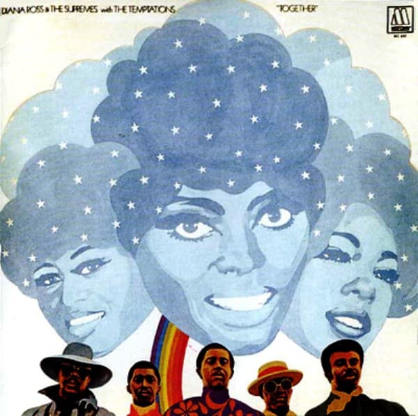 The Temptations The Supremes – Together vinyl cover art