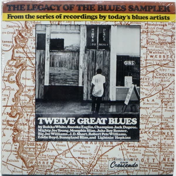 Various – The Legacy Of The Blues Sampler vinyl cover art