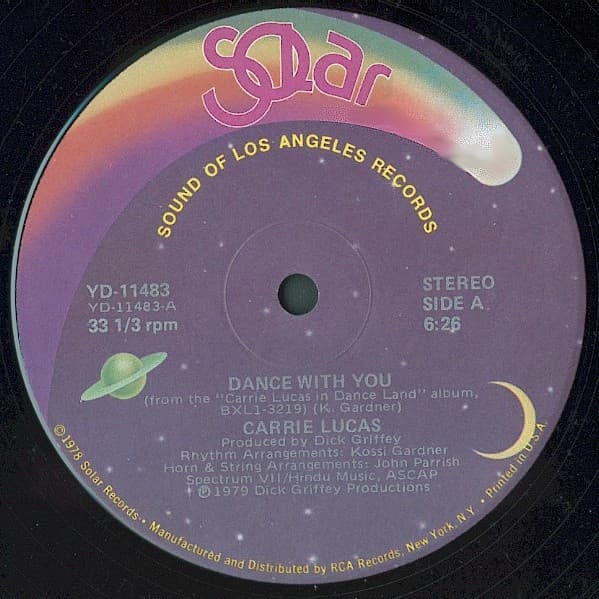 Carrie Lucas – Dance With You vinyl cover art