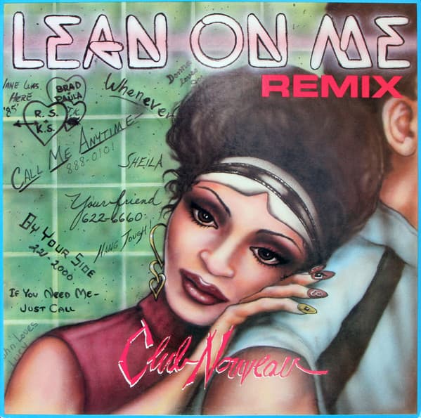 Club Nouveau – Pop Rap - Lean On Me (Remix) vinyl cover art