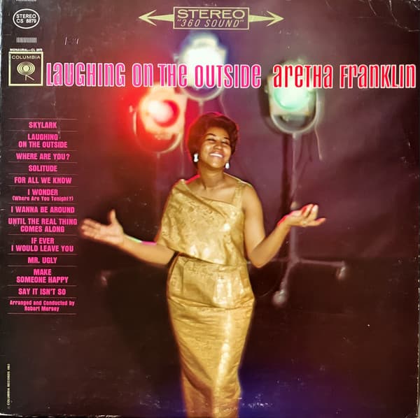 Aretha Franklin – Laughing On The Outside vinyl cover art
