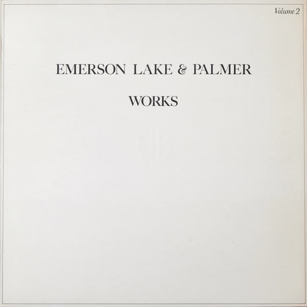Lake & Palmer Emerson – Works (Volume 2) vinyl cover art