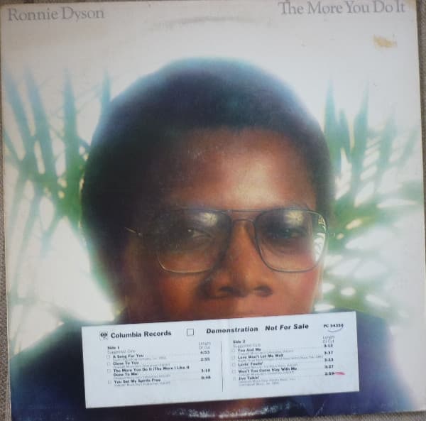 Ronnie Dyson – The More You Do It vinyl cover art