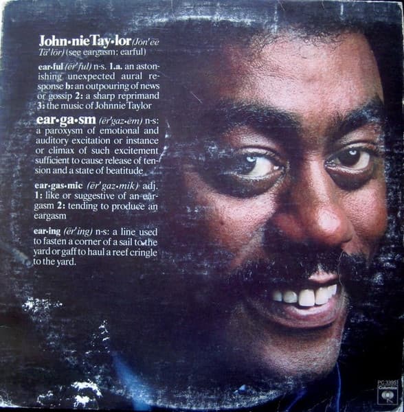 Johnnie Taylor – Eargasm vinyl cover art