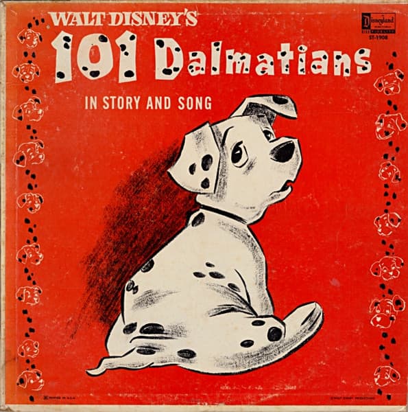 Ginny Tyler – 101 Dalmatians In Story And Song vinyl cover art