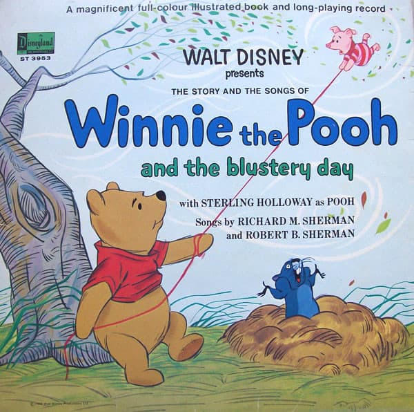 Sterling Holloway – Winnie The Pooh And The Blustery Day vinyl cover art