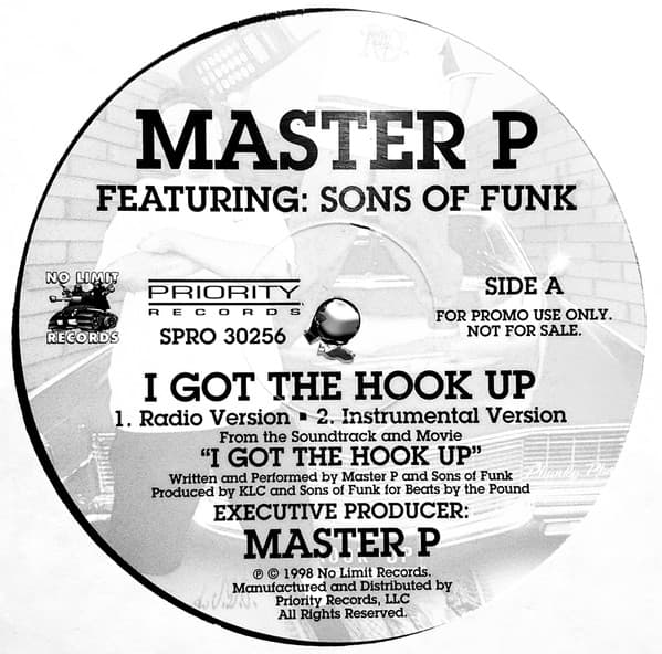 Sons Of Funk Master P – I Got The Hook Up vinyl cover art
