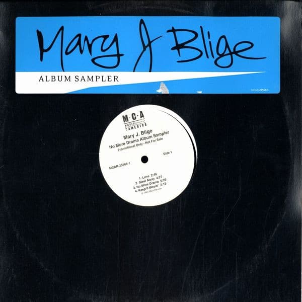 Mary J. Blige – No More Drama (Album Sampler) vinyl cover art