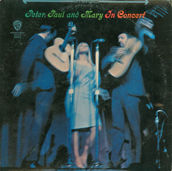 Paul & Mary Peter – In Concert vinyl cover art
