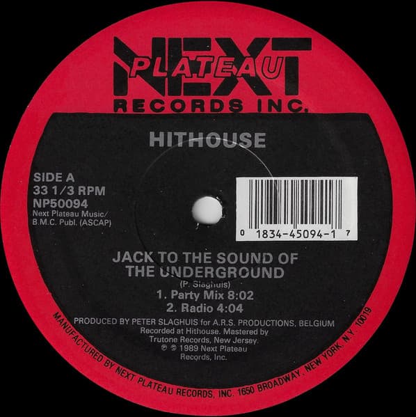 Hithouse – House - Jack To The Sound Of The Underground vinyl cover art