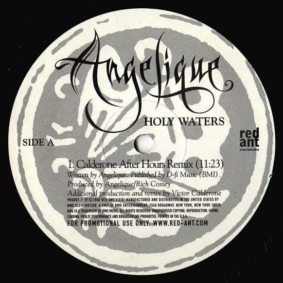 Angelique Bianca – Drum N Bass - Holy Waters vinyl cover art