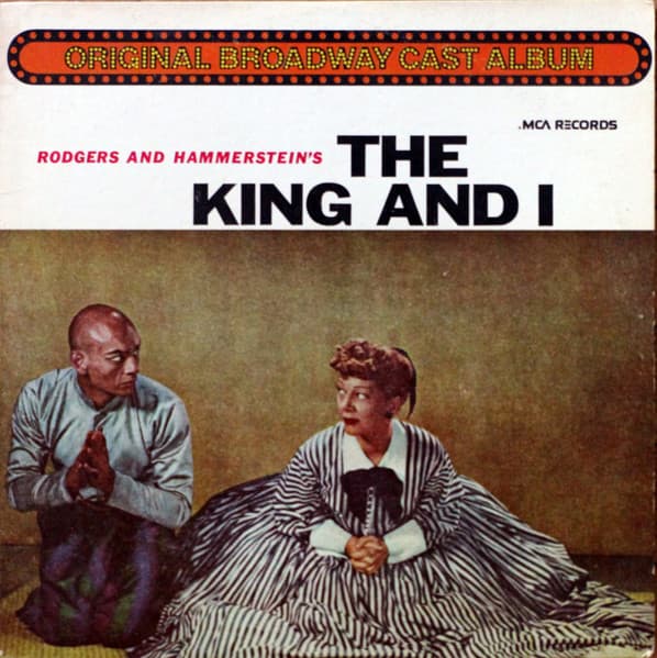 Rodgers & Hammerstein, Gertrude Lawrence, Yul Brynner, Doretta Morrow, Larry Douglas (5), Dorothy Sarnoff – The King And I vinyl cover art