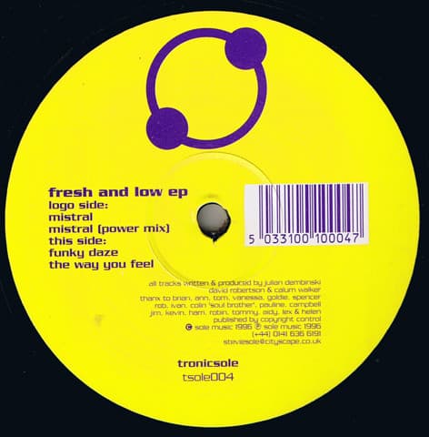 Fresh & Low – House - Fresh And Low Ep vinyl cover art