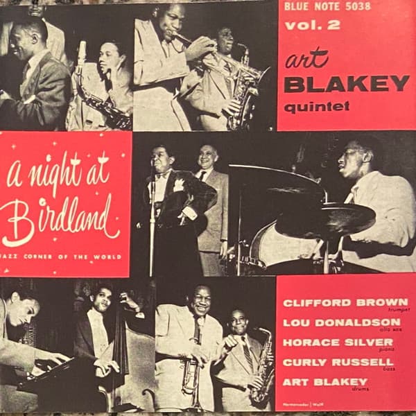 Art Blakey Quintet – A Night At Birdland, Volume Two vinyl cover art