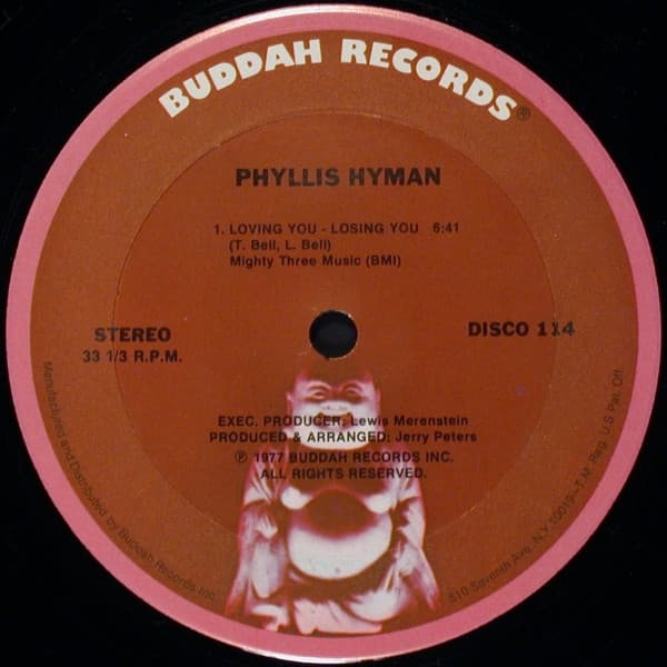 Phyllis Hyman – Loving You - Losing You vinyl cover art