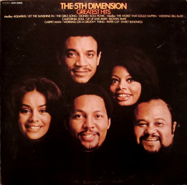 The Fifth Dimension – Greatest Hits vinyl cover art
