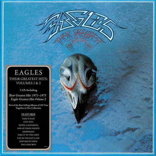 Eagles – Their Greatest Hits Volumes 1 & 2 vinyl cover art