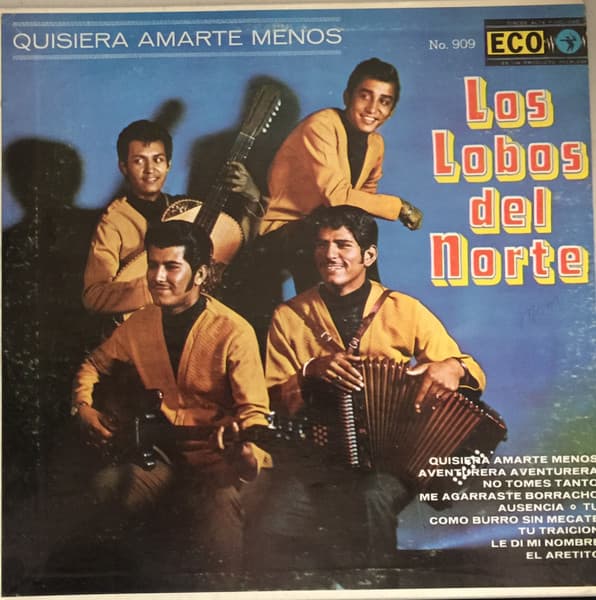 Los Lobos Del Norte – Quisiera Amarte Menos vinyl cover art